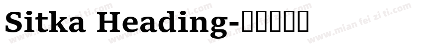 Sitka Heading字体转换
